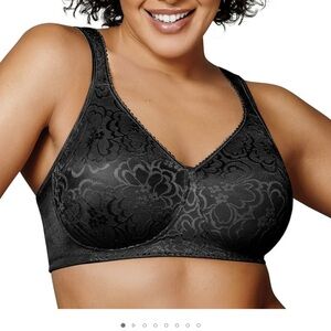Playtex 18 Hour Wirefree Ultimate Lift & Support Cushioned Women's Black 38DDD